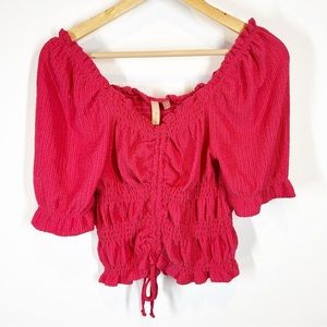 Anthropologie Pilcro Puff Sleeve Top